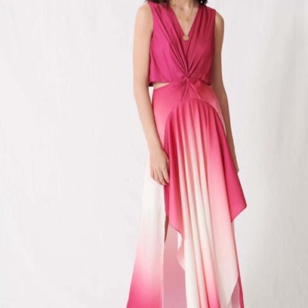Maje Resia Sleeveless Ombré Maxi Dress